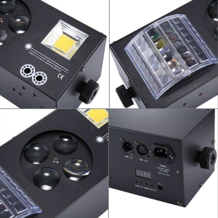 LED-MK004 60W buntes Licht, 4 in 1 Projektor Innenbühnendekoration Atmosphärenlicht mit Halter / Auto Run / Sound Control / DMX512, AC 90-240V – Bild 5