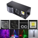 LED-MK004 60W buntes Licht, 4 in 1 Projektor Innenbühnendekoration Atmosphärenlicht mit Halter / Auto Run / Sound Control / DMX512, AC 90-240V – Bild 7