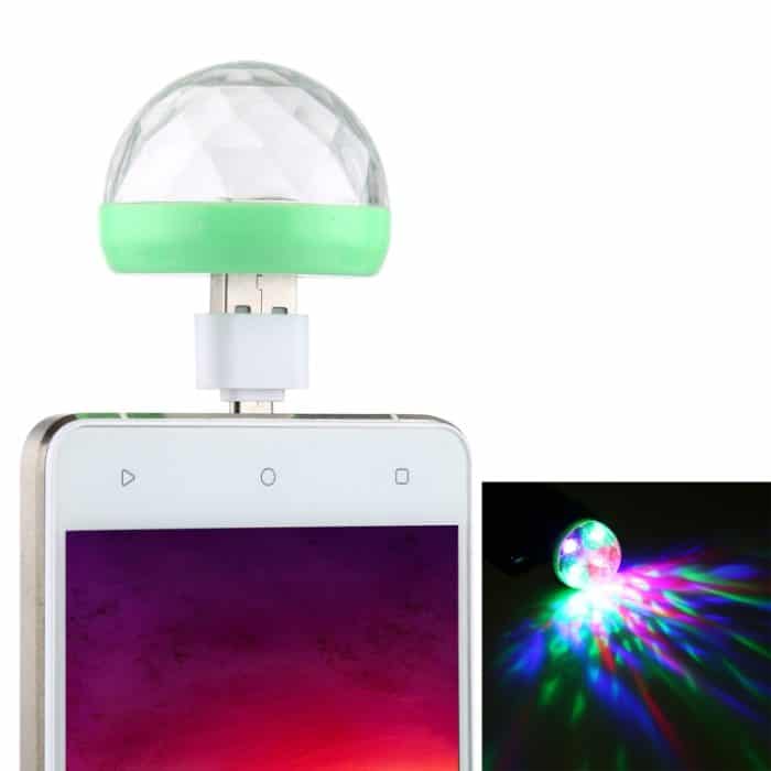 LED1074CS.jpg 4W RGB USB LED Crystal Magic Ball Bühnenlicht mit Micro-USB-Adapter, with Micro USB Adapter – Bild 1