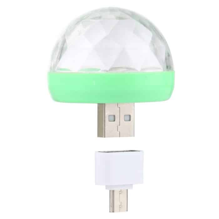 4W RGB USB LED Crystal Magic Ball Bühnenlicht mit Micro-USB-Adapter, with Micro USB Adapter – Bild 2
