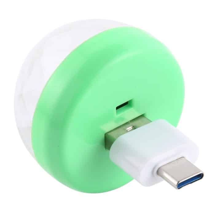 4W RGB USB LED Crystal Magic Ball Bühnenlicht mit Typ-C-Adapter, with Type-C Adapter – Bild 3