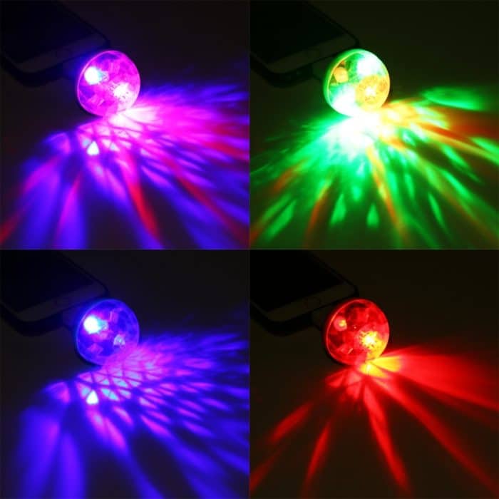 4W RGB USB LED Crystal Magic Ball Bühnenlicht mit 8-Pin-Adapter, with 8 Pin Adapter – Bild 9