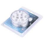 Wasserdichtes LED-Tauchlicht, 10 LEDs Zylinder ferngesteuert mit Fernbedienung, Fernbedienungsbereich (im offenen Bereich): 24-30 Fuß – Bild 8