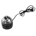 1W x 3 Mini rotierendes Magic Ball LED Bühnenlicht, mit Fernbedienung, US / EU-Stecker – Bild 2