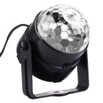 1W x 3 Mini rotierendes Magic Ball LED Bühnenlicht, mit Fernbedienung, US / EU-Stecker – Bild 4