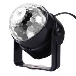 1W x 3 Mini rotierendes Magic Ball LED Bühnenlicht, mit Fernbedienung, US / EU-Stecker – Bild 5