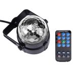 1W x 3 Mini rotierendes Magic Ball LED Bühnenlicht, mit Fernbedienung, US / EU-Stecker – Bild 6