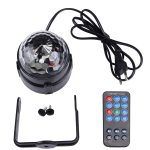 1W x 3 Mini rotierendes Magic Ball LED Bühnenlicht, mit Fernbedienung, US / EU-Stecker – Bild 8