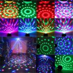 1W x 3 Mini rotierendes Magic Ball LED Bühnenlicht, mit Fernbedienung, US / EU-Stecker – Bild 10
