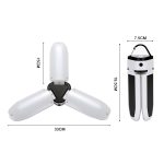 Multifunktionale USB-Aufladung 60 LED Trefoil Camping Lampe Außenzelt Tragbare Lampe Taschenlampe Notlicht Glühbirne Licht, Stil: Magnet – Bild 2