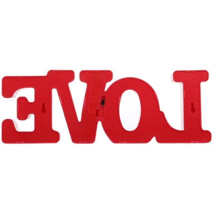 2 x AA-Batterien betriebene Party-, Festival-, Tisch- und Hochzeitslampen-Nachtlicht, LOVE(Red), LOVE(White) – Bild 3