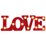 2 x AA-Batterien betriebene Party-, Festival-, Tisch- und Hochzeitslampen-Nachtlicht, LOVE(Red), LOVE(White) – Bild 5