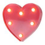 2 x AA-Batterien betriebene Party, Festival, Tisch, Hochzeit, Nachtlicht, Heart(Yellow), Heart(Pink), Heart(Blue), Heart(Red), Heart(White) – Bild 5