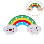 Kreative Regenbogenform Warmweißes LED-Dekorationslicht, 2 x AA Batterien Powered Party Festival Tischhochzeitslampe Nachtlicht