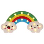 Kreative Regenbogenform Warmweißes LED-Dekorationslicht, 2 x AA Batterien Powered Party Festival Tischhochzeitslampe Nachtlicht – Bild 6