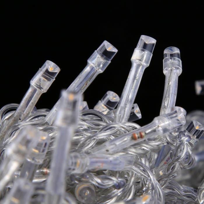 300 LEDs Vorhang-Lichterkette mit Endverbindung, Multifunktions-Controller und Speicher, wasserdicht, EU-Stecker, AC 220 V, Blue Light EU Plug, Colorful Light EU Plug, White Light EU Plug, Warm White EU Plug – Bild 3