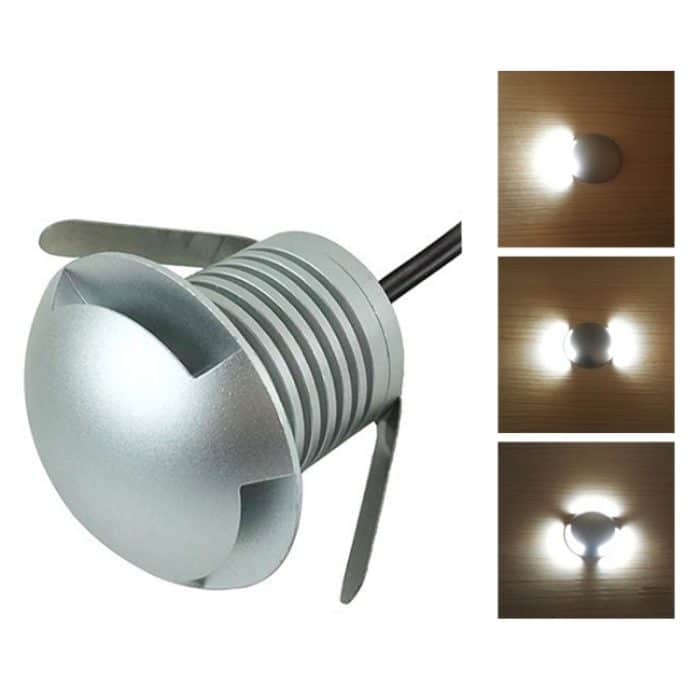 3W LED Embedded Polarized Buried Lampe IP67 Wasserdichte Schildkrötenpanzerlampe Gartenrampe im Freien, warmes Licht 3000K Q3 Dreiwegelampe – Bild 1