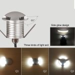 3W LED Embedded Polarized Buried Lampe IP67 Wasserdichte Schildkrötenpanzerlampe Gartenrampe im Freien, warmes Licht 3000K Q3 Dreiwegelampe – Bild 6