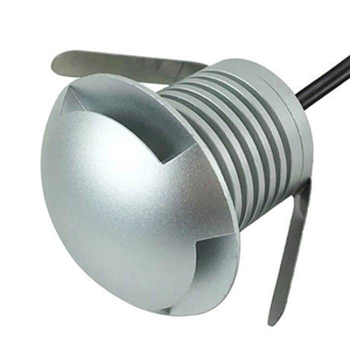 3W LED Embedded Polarized Buried Lampe IP67 Wasserdichte Schildkrötenpanzerlampe Gartenleuchte für den Außenbereich, weißes Licht 6000K Q1 Einweglicht – Bild 2