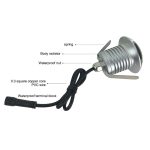 3W LED Embedded Polarized Buried Lampe IP67 Wasserdichte Schildkrötenpanzerlampe Gartenleuchte für den Außenbereich, weißes Licht 6000K Q1 Einweglicht – Bild 3