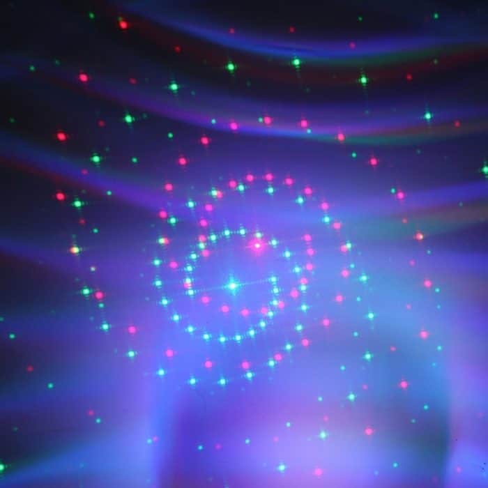 15W buntes Wasserwellen-LED-Laserlicht, Fantastische und romantische Sternenlichtlampe Familiendekorationslicht KTV Disco Pub Party Atmosphärenlicht mit Halter & Sound Aktiviert & Automatisch Wiedergabe & Manuelle Fernbedienung – Bild 16