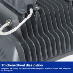 100W LED Engineering Projektionsleuchte IP65 Wasserdichte Turtle Shell Lampe Außenscheinwerfer, weißes Licht – Bild 4