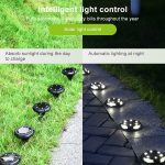 10 LED Solar Outdoor Garten wasserdicht begrabenes Licht – Bild 4
