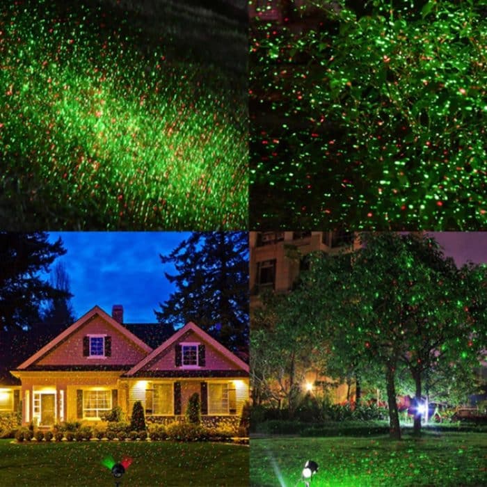 Drehbares USB-Ladeprojektionslicht Doppelloch-Laser-Bühnenlicht – Bild 7