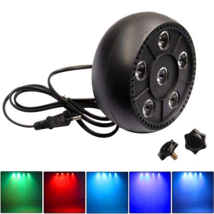 LED3902.jpg 3 in 1 6 LEDs Sprachsteuerung + Selbstfahrend + RGB Mini LED PAR Licht, AC 100-240V – Bild 1