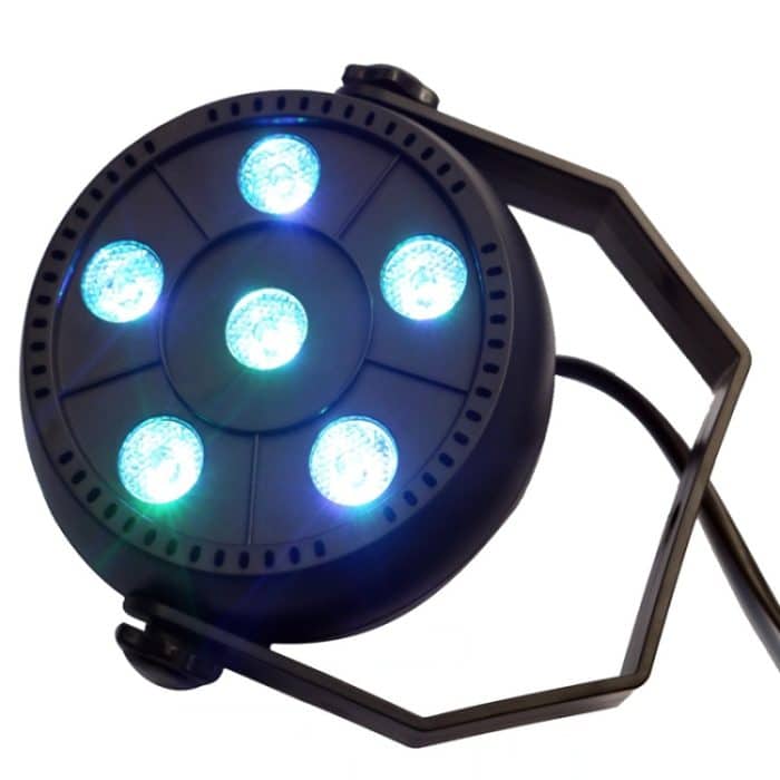 3 in 1 6 LEDs Sprachsteuerung + Selbstfahrend + RGB Mini LED PAR Licht, AC 100-240V – Bild 4