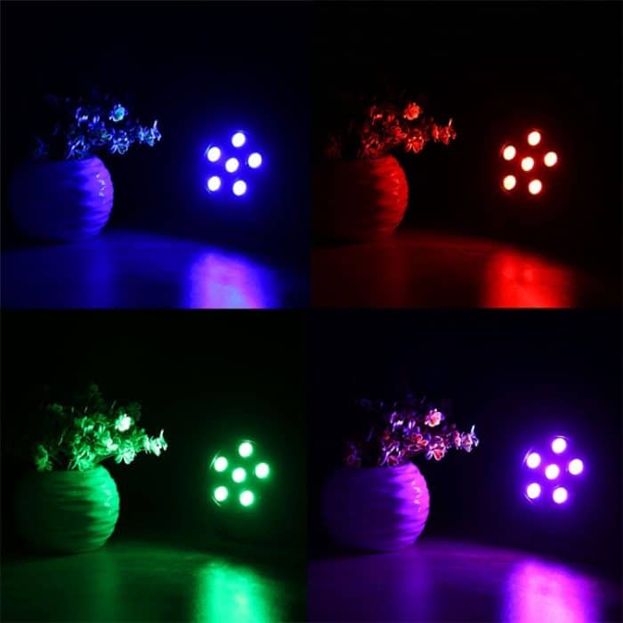 3 in 1 6 LEDs Sprachsteuerung + Selbstfahrend + RGB Mini LED PAR Licht, AC 100-240V – Bild 5