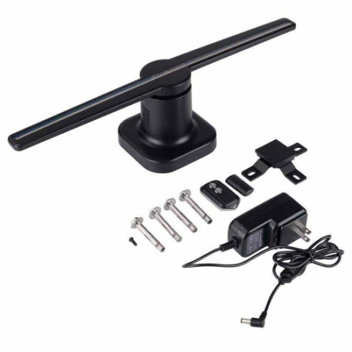 42 cm Durchmesser 450 x 224 Pixel Auflösung 3D Advertisement Player Machine, 224 LEDs Hologramm Holographischer Anzeigelüfter mit Fernbedienung, Unterstützung 4 GB Micro SD-Karte, AC 100-240V – Bild 5