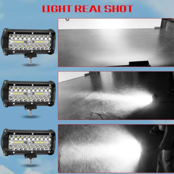 7 Zoll 30W 3000LM 6000K LED-Streifenleuchte Arbeitseinbau Offroad-Fahrzeugdachleiste – Bild 11