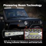 15 Zoll 75W 7500LM 6000K LED-Streifen Arbeitseinbau Offroad-Fahrzeuglampe Dachstreifenleuchte – Bild 12