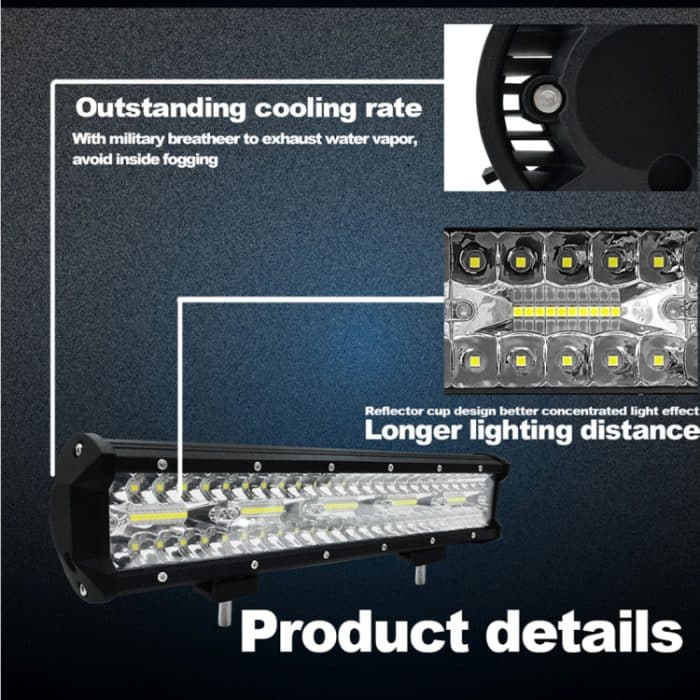 15 Zoll 75W 7500LM 6000K LED-Streifen Arbeitseinbau Offroad-Fahrzeuglampe Dachstreifenleuchte – Bild 6