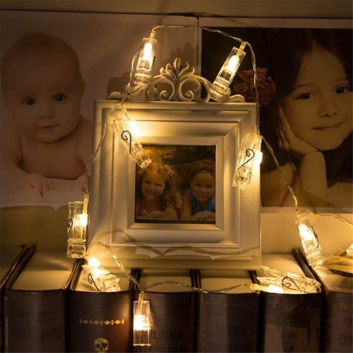 10 LEDs, 2 x AA-Batterien, Box-Ketten, Lampe, dekoratives Licht zum Aufhängen von Bildern zu Hause, DIY-Party, Hochzeit, Weihnachtsdekoration, 1.5m – Bild 5