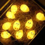 Niedliche gelbe Huhn-Art, 1,5 m, 10 LEDs, batteriebetrieben, dekorative Lampe, Ostern, Urlaub, Haushalt, Party, dekoratives Licht, Chicken