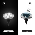 SMD 5050 Unterirdische Lampe für den Außenbereich, Weg, Garten, Terrasse, LED-Licht, 4 LEDs White Light, 4 LEDs Warm White Light – Bild 8