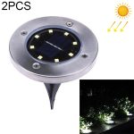 SMD 5050 Unterirdische Lampe für den Außenbereich, Weg, Garten, Terrasse, LED-Licht, 8 LEDs White Light, 8 LEDs Warm White Light