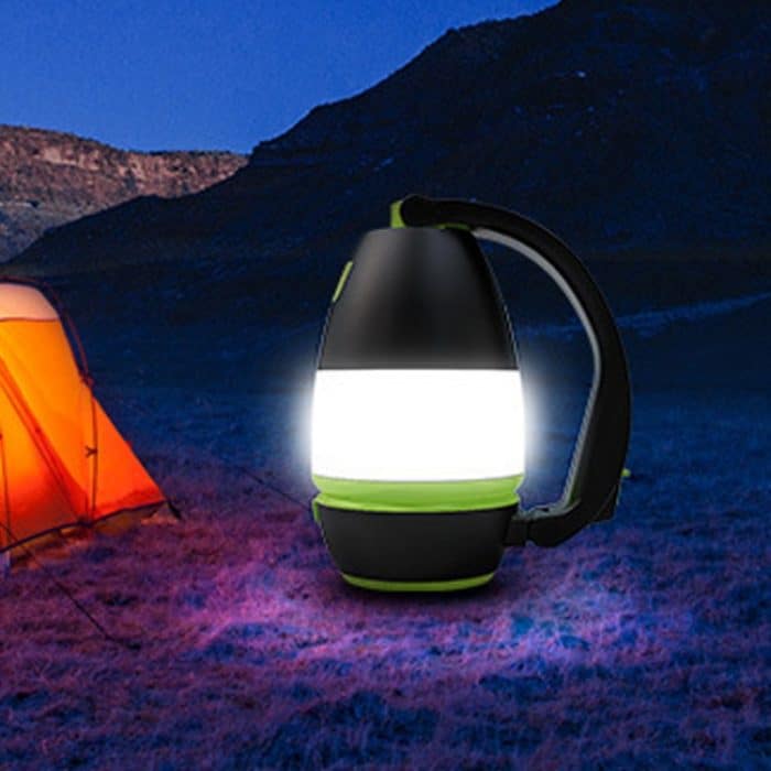 L001 5W USB-Aufladung Handheld-LED-Campinglampe mit Netzteil-Funktion (grün) – Bild 1