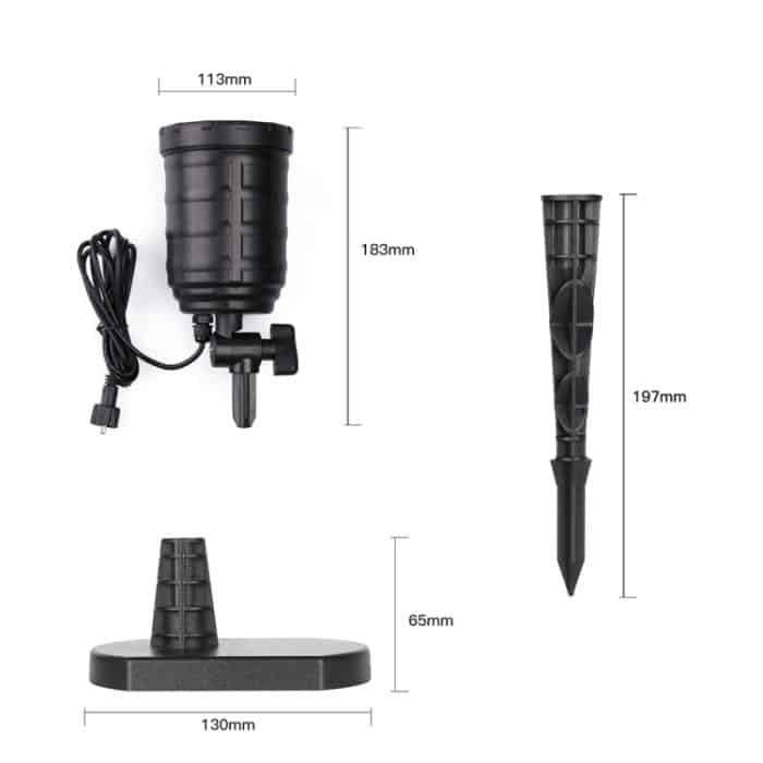 Blinblin CPF-LED 9W RGB IP65 Wasserdichtes ABS Shell Landschaftslicht, Rasenlampe Flutlicht mit 12-Tasten-Fernbedienung – Bild 4