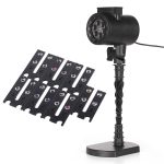 Blinblin CPF-LM401 4W IP65 Wasserdichtes Weißlicht ABS Shell Shell Landscape Light, 8 Gruppen Muster Outdoor Rasenlampe – Bild 2