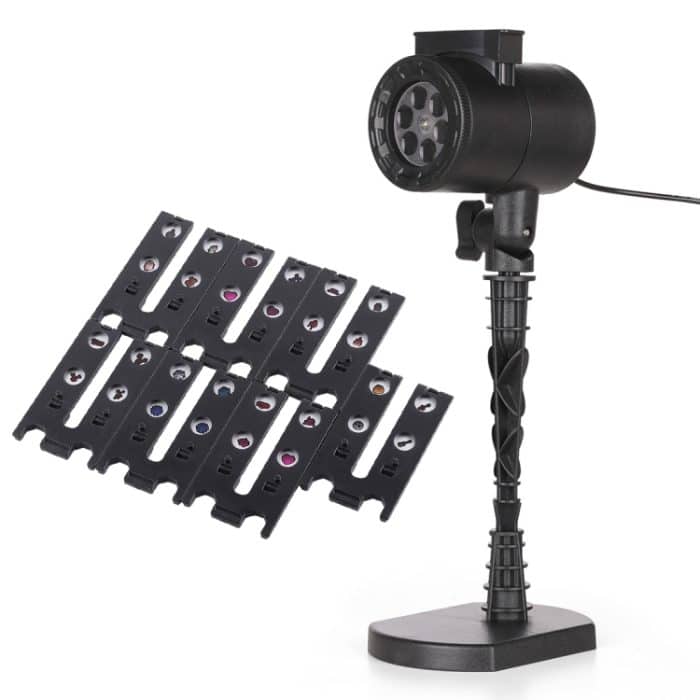 Blinblin CPF-LM401 4W IP65 Wasserdichtes Weißlicht ABS Shell Shell Landscape Light, 8 Gruppen Muster Outdoor Rasenlampe – Bild 2