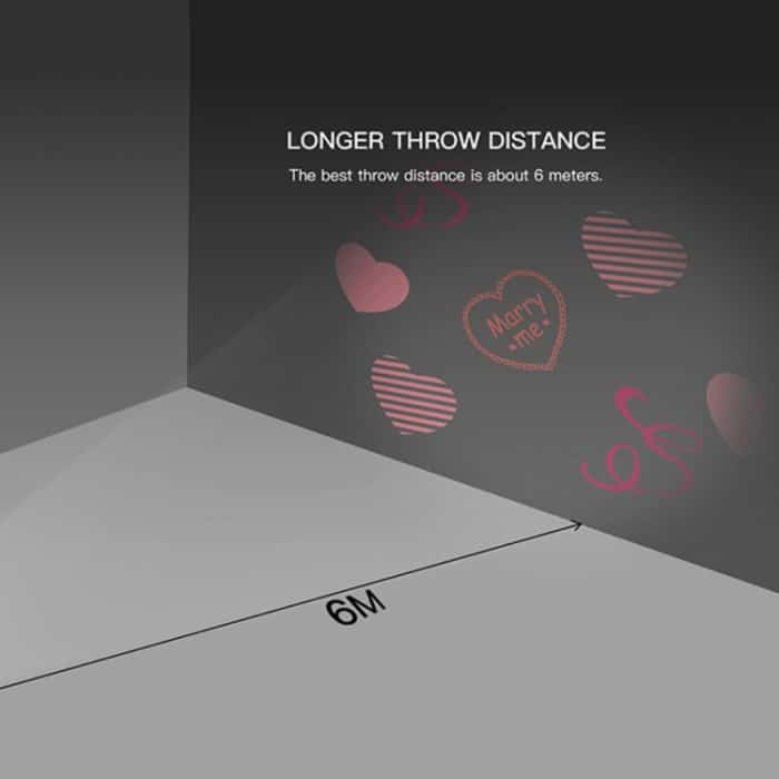 Blinblin CPF-LM401 4W IP65 Wasserdichtes Weißlicht ABS Shell Shell Landscape Light, 8 Gruppen Muster Outdoor Rasenlampe – Bild 11