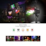 Blinblin CPF-LM401 4W IP65 Wasserdichtes Weißlicht ABS Shell Shell Landscape Light, 8 Gruppen Muster Outdoor Rasenlampe – Bild 8