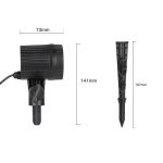 Blinblin CPS-L101 2W IP65 Wasserdichtes weißes Licht ABS Shell Shell Landscape Light, Einzelmuster-Rasenlampe im Freien – Bild 4