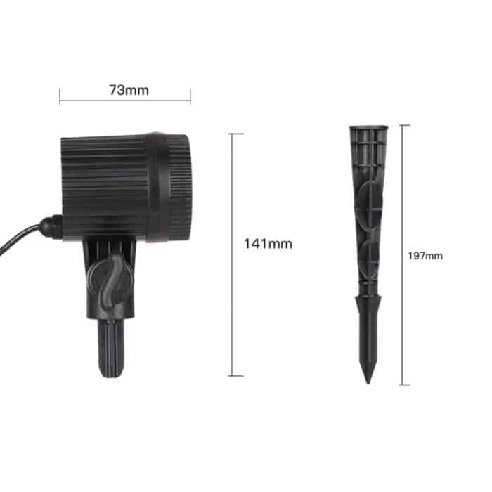 Blinblin CPS-L101 2W IP65 Wasserdichtes weißes Licht ABS Shell Shell Landscape Light, Einzelmuster-Rasenlampe im Freien – Bild 4