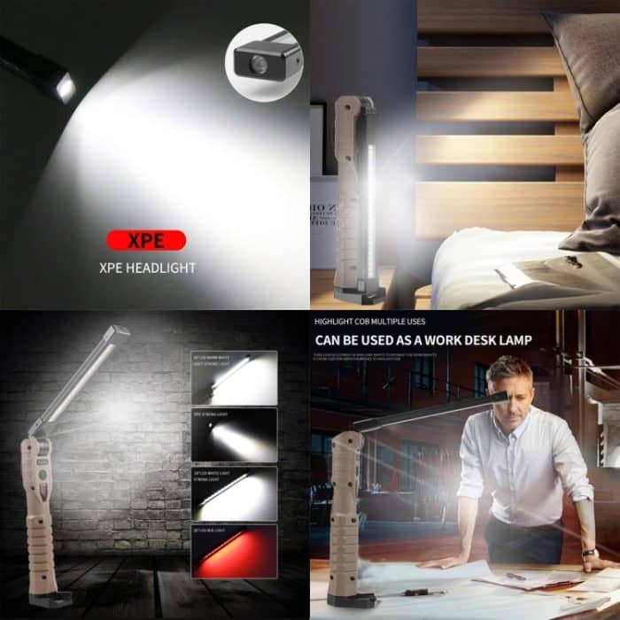 FA-WK06 Multifunktionale, wiederaufladbare Faltarbeit, Notlicht mit Strombank-Funktion – Bild 7