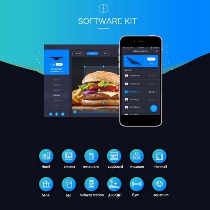 3D Hologramm LED Fan Display Billboard mit Shell, WiFi App Control, Anzeigeauflösung: 512 x 512 Pixel – Bild 6