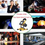 30W IP65 Wasserdichtes COB LED wiederaufladbares Flutlicht, 2650LM 6000-6500K mit Autoladegerät, AC 85-265V – Bild 9